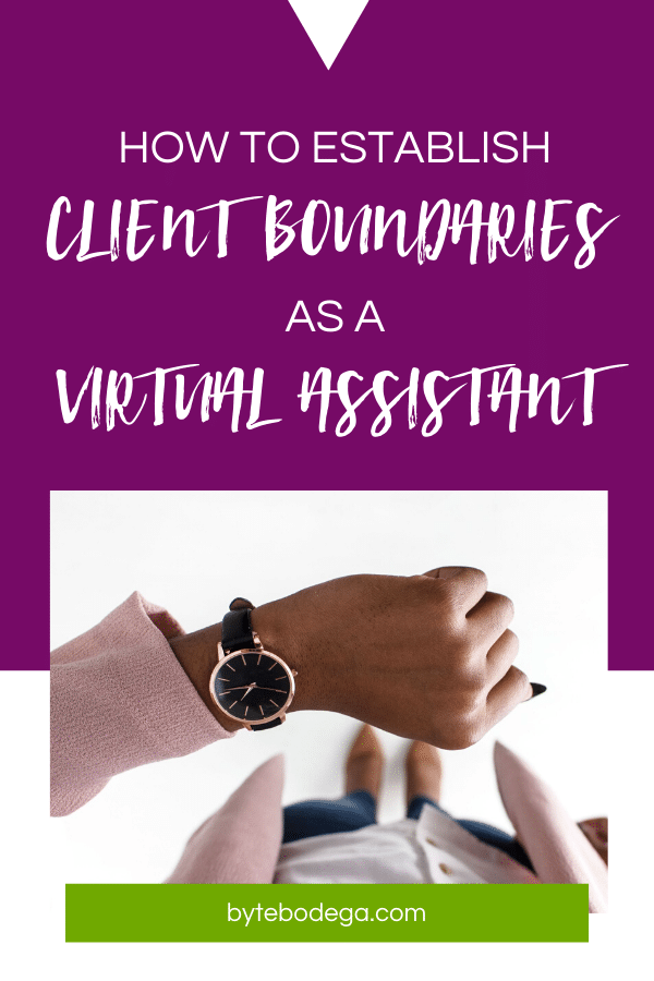 client boundaries for virtual assistants
