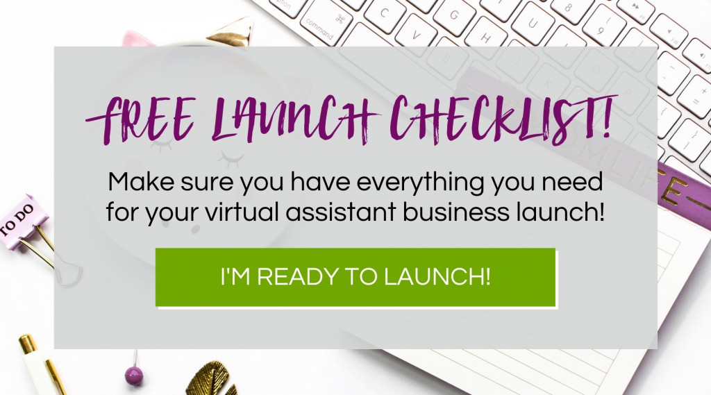 virtual assistant business launch checklist