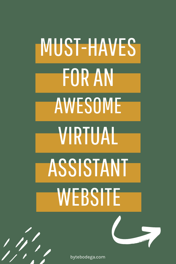 must haves for an awesome virtual assistant website graphic