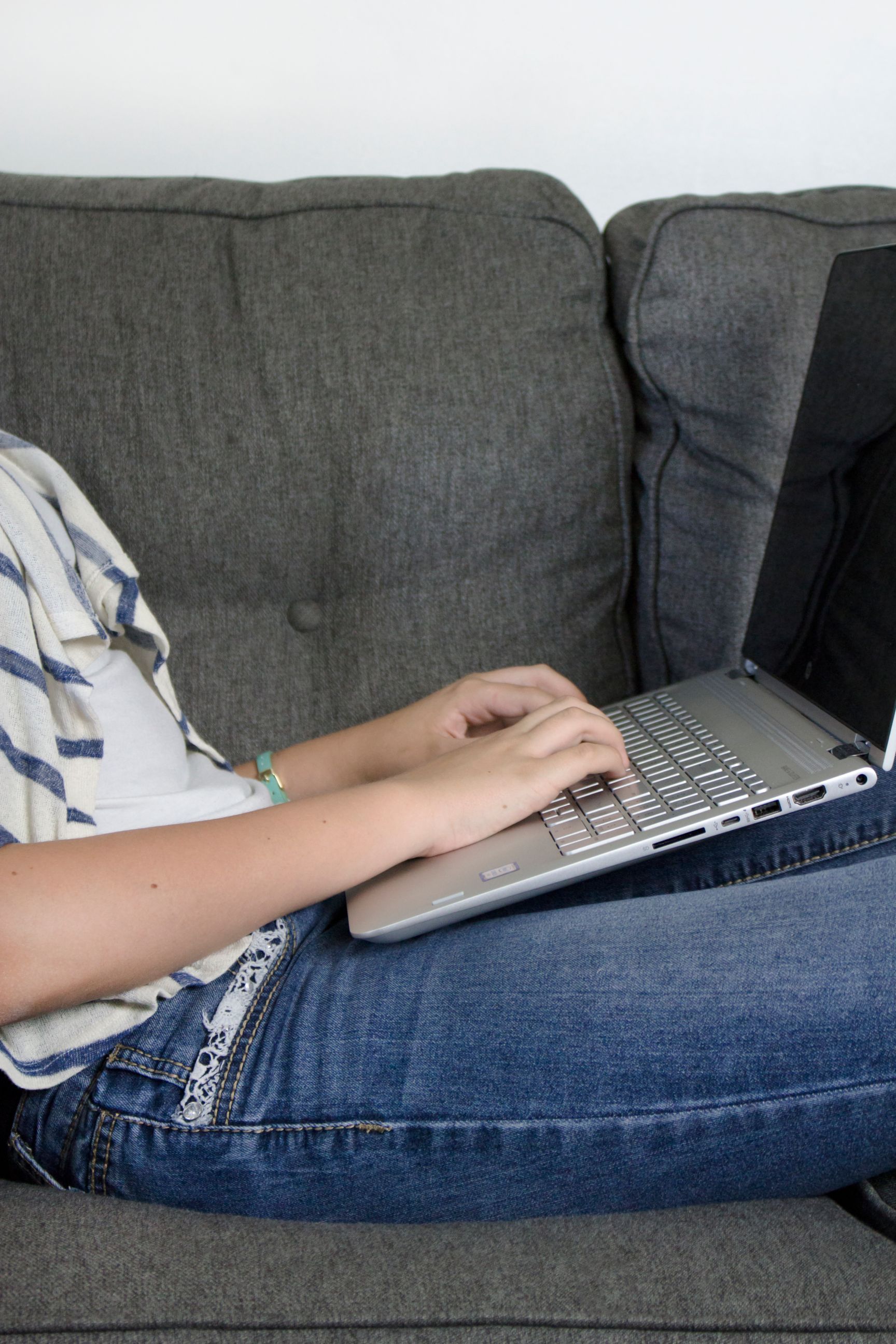 working from couch Byte Bodega