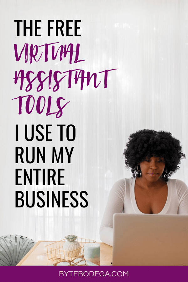 virtual assistant tools woman at desk using virtual assistant tools on computer