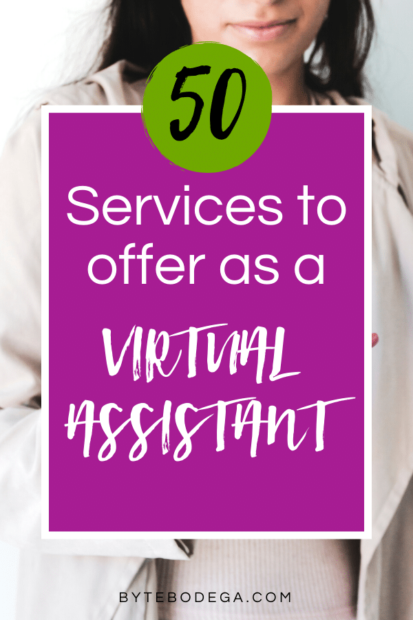 50 services to offer as a virtual assistant