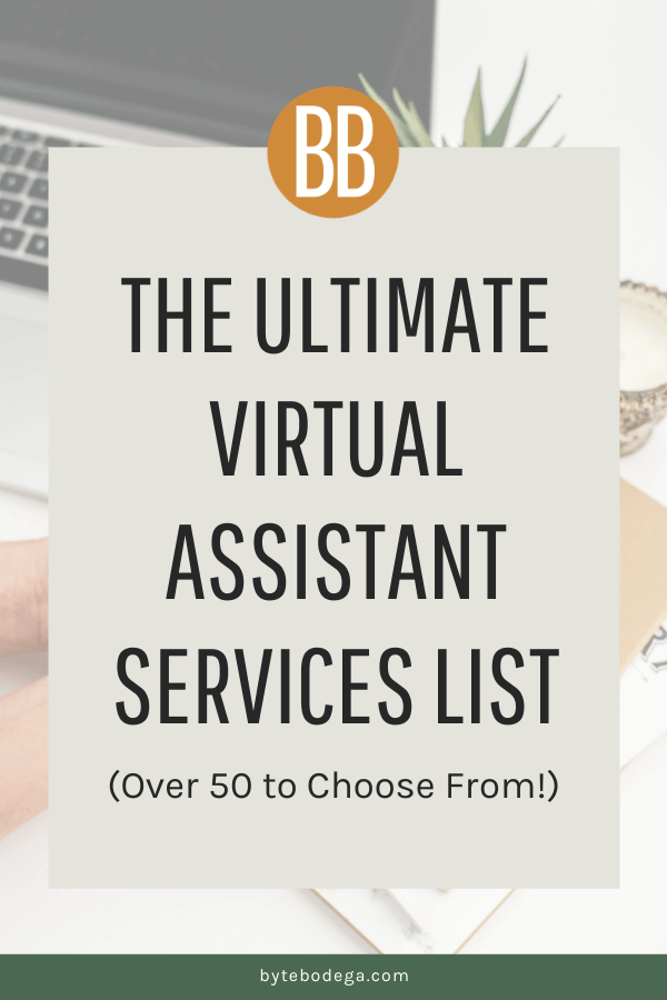 50 services to offer as a virtual assistant