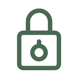 green lock icon