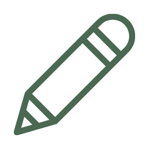green pencil icon logo