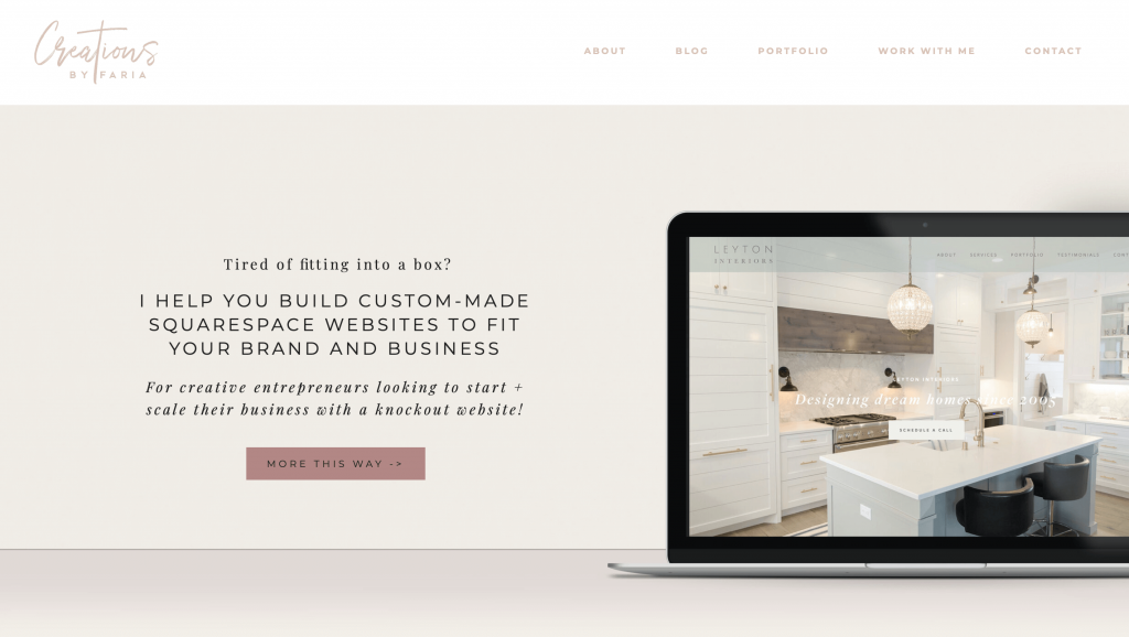 creations by Maria website design