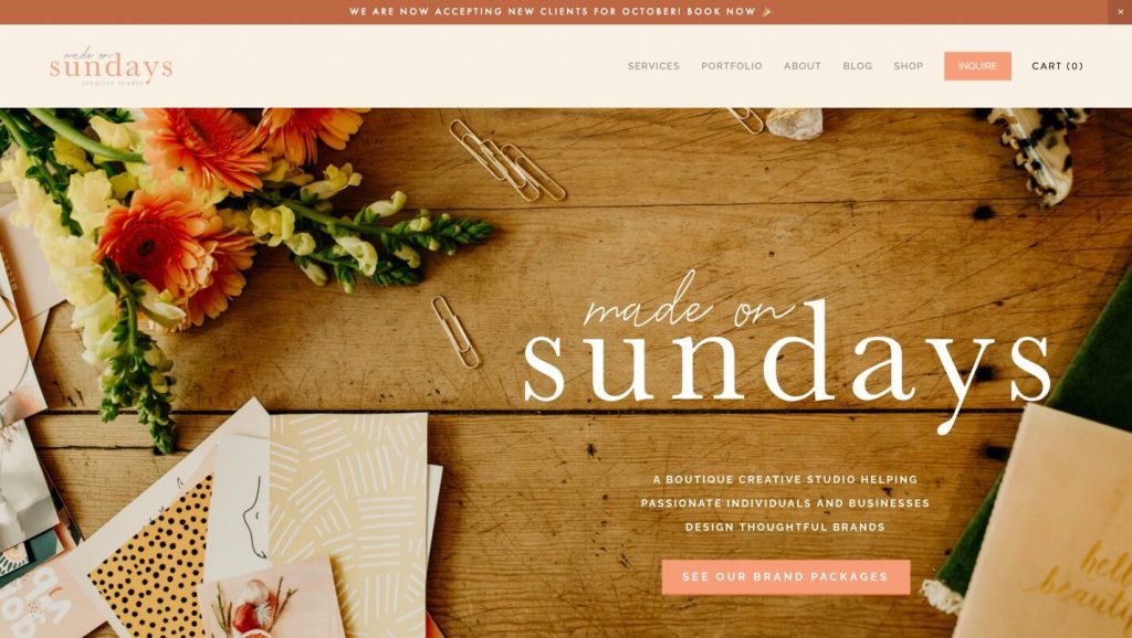 made on sundays website