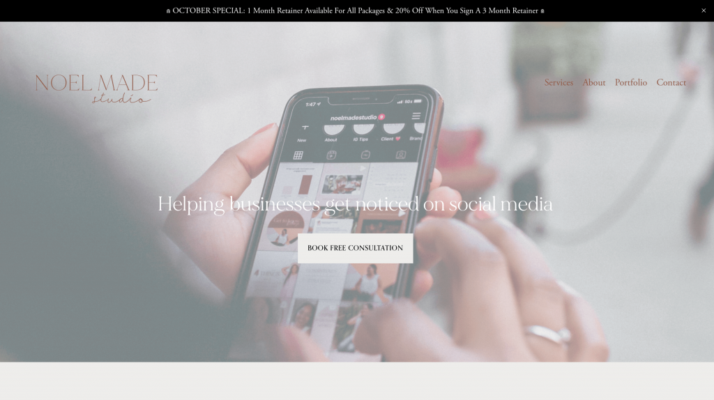 Noel Made Studio Website