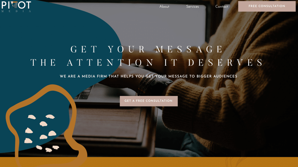 pivot media website design