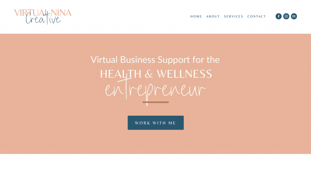Virtual Nina Creative Website Design