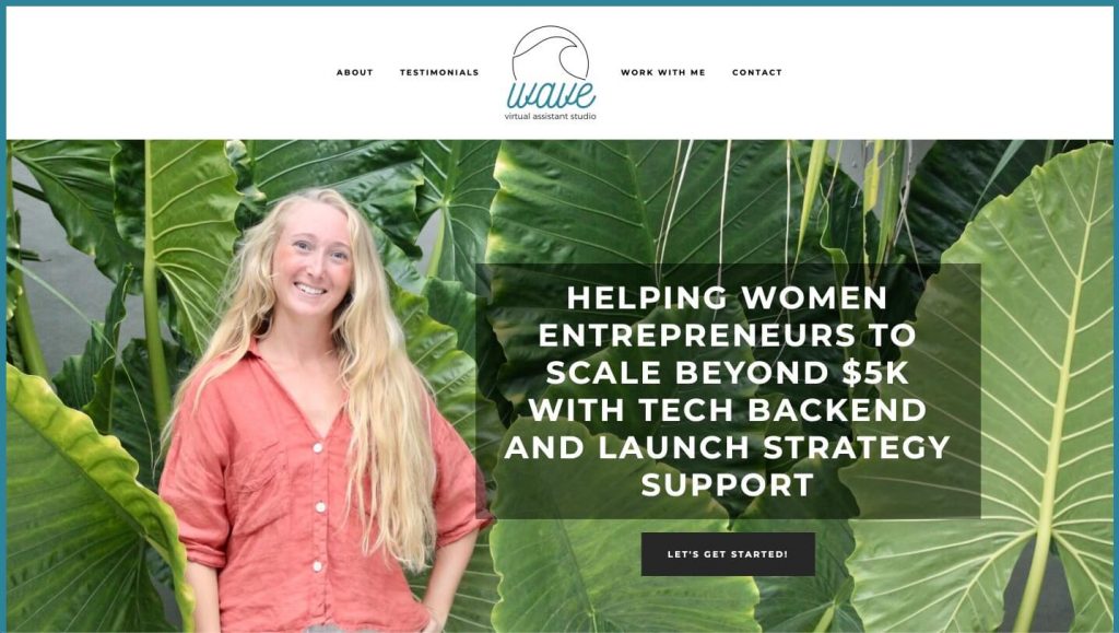 wave virtual assistant studio website