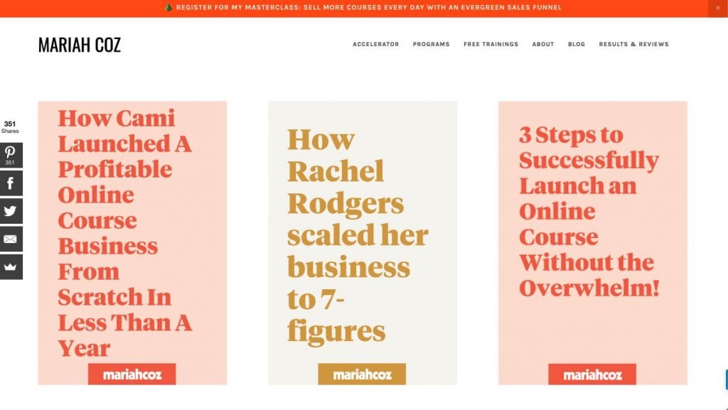 Mariah coz podcast homepage