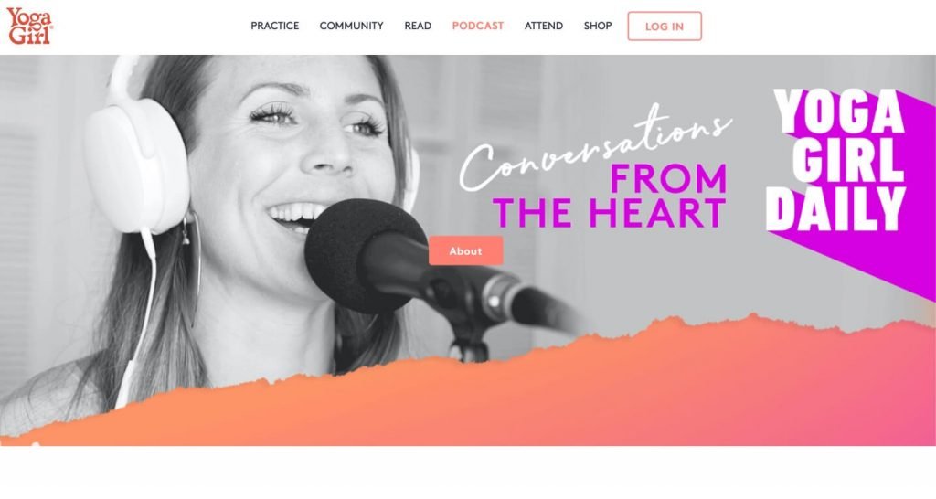 yoga girl daily podcast homepage